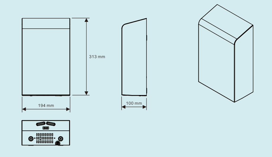 EcoHygiene High Speed Hand Dryer with HEPA Filter and ADA Compliant Specification