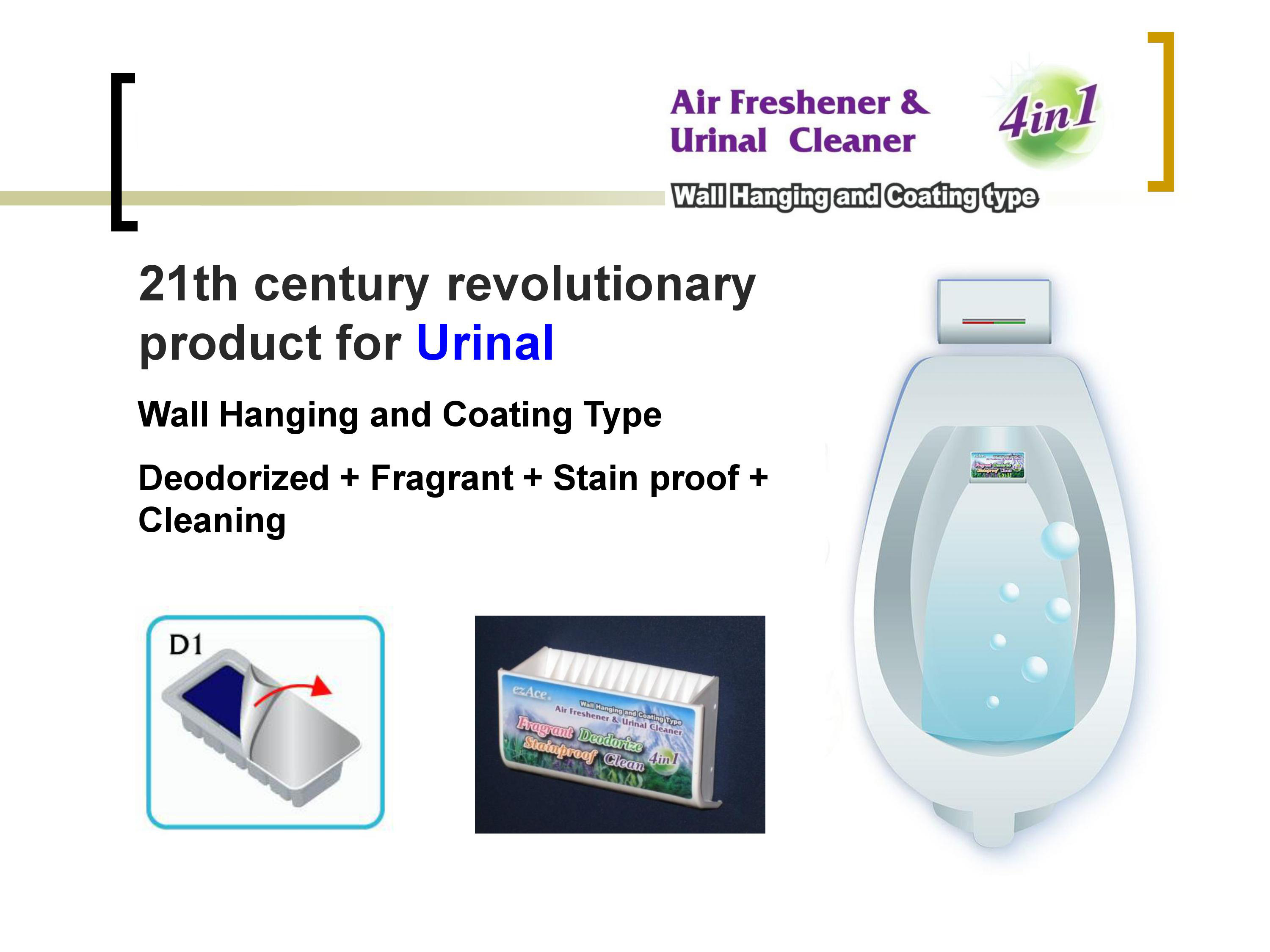 4 in 1 Urinal Sanitizer - Wall Hanging & Coating Type